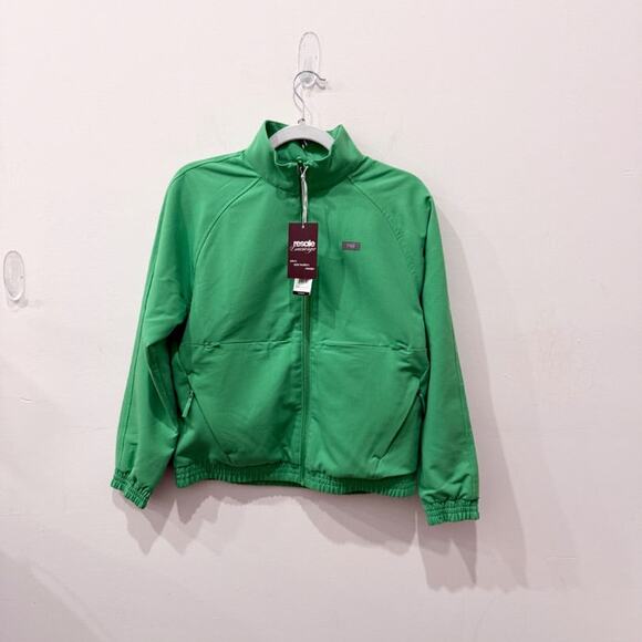 NWT Figs Limited Edition Full Zip Sydney Scrub Jacket Emerald Women's Size XS - Picture 2 of 6